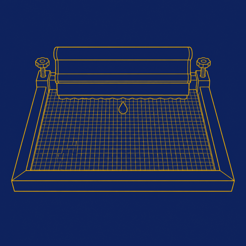 Ilustração da técnica Silk Screen (Serigrafia)