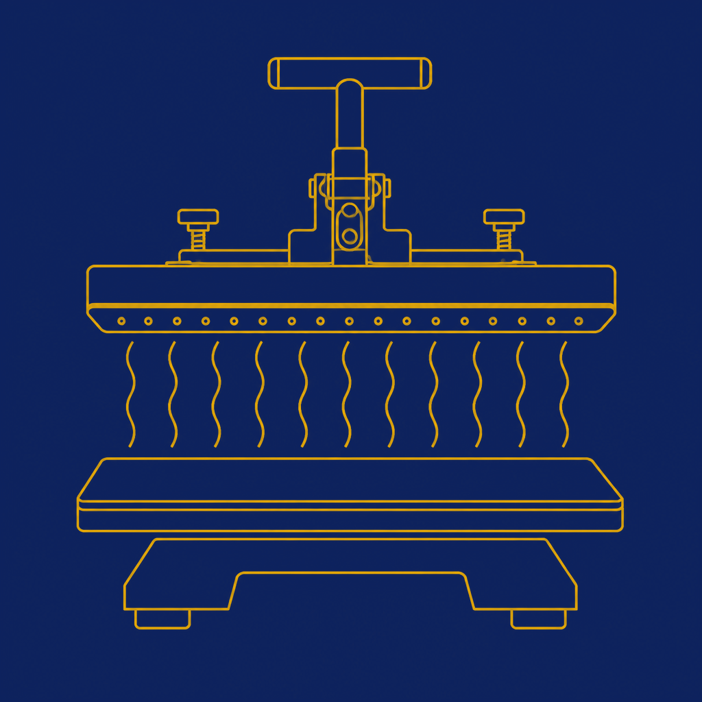 Ilustração da técnica Sublimação