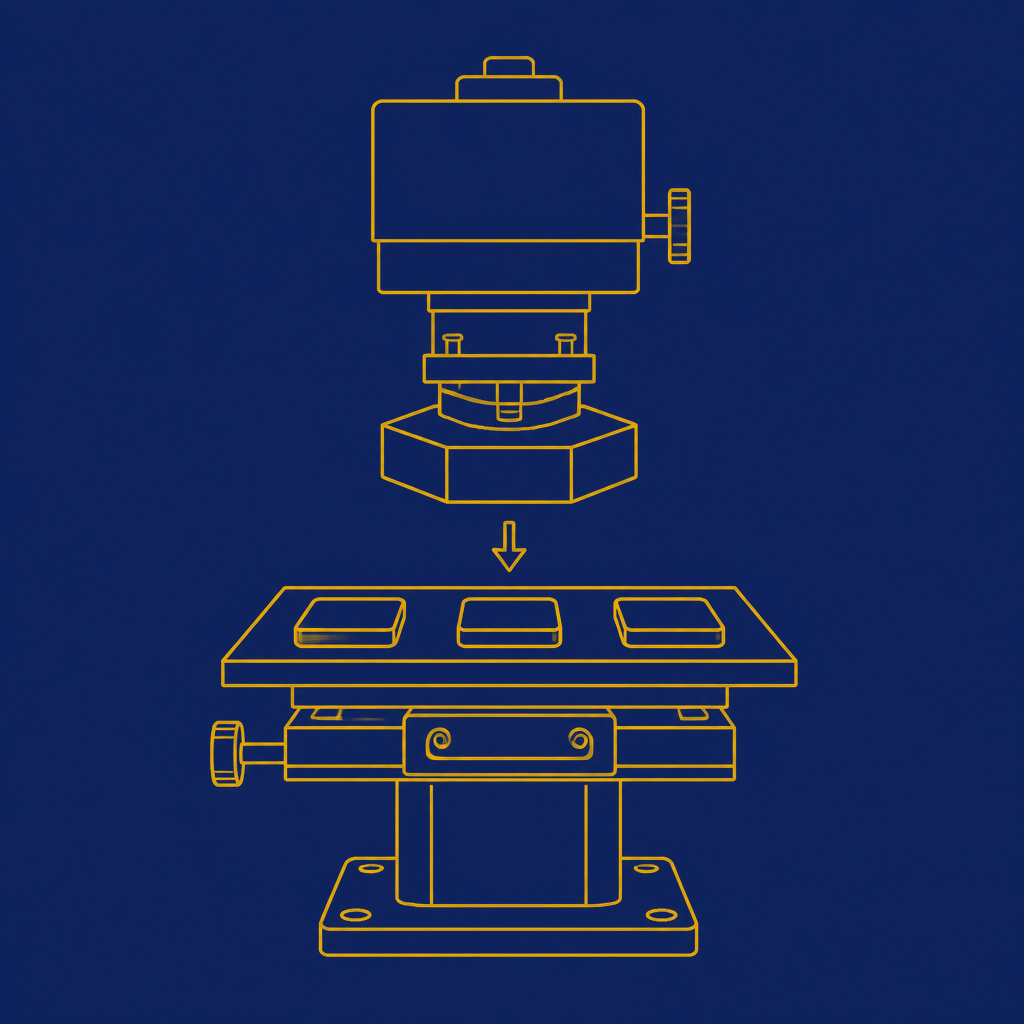 Ilustração da técnica Tampografia